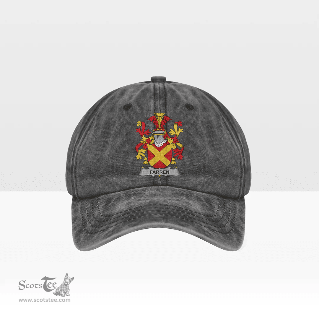 Irish Farren or O Farren Coat of Arms Family Crest Ireland Denim Cap