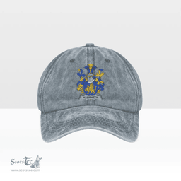 Irish Hanratty or O Hanraghty Coat of Arms Family Crest Ireland Denim Cap