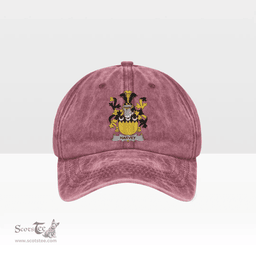 Irish Harvey or Hervey Coat of Arms Family Crest Ireland Denim Cap