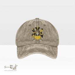 Irish Harvey or Hervey Coat of Arms Family Crest Ireland Denim Cap