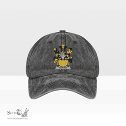 Irish Harvey or Hervey Coat of Arms Family Crest Ireland Denim Cap