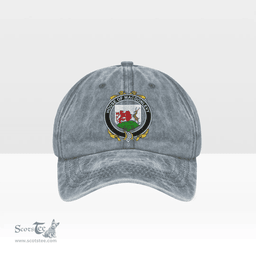 Irish House of MACDONLEVY Coat of Arms Family Crest Ireland Denim Cap