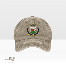 Irish House of MACDONLEVY Coat of Arms Family Crest Ireland Denim Cap