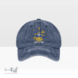 Irish Fisher Coat of Arms Family Crest Ireland Denim Cap