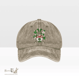 Irish Flannery or O Flannery Coat of Arms Family Crest Ireland Denim Cap