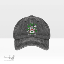 Irish Flannery or O Flannery Coat of Arms Family Crest Ireland Denim Cap