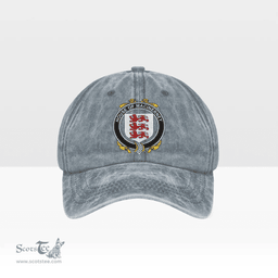Irish House of MACiNERNEY Coat of Arms Family Crest Ireland Denim Cap