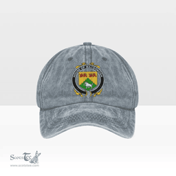 Irish House of MACDONOGH (Connacht) Coat of Arms Family Crest Ireland Denim Cap
