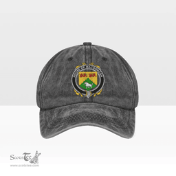 Irish House of MACDONOGH (Connacht) Coat of Arms Family Crest Ireland Denim Cap