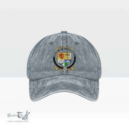 Irish House of MACDONNELL (of the Glens) Coat of Arms Family Crest Ireland Denim Cap
