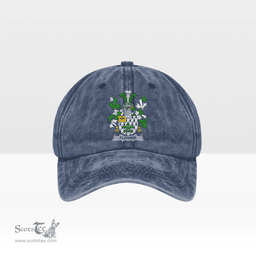 Irish Flower Coat of Arms Family Crest Ireland Denim Cap