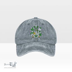 Irish Flower Coat of Arms Family Crest Ireland Denim Cap