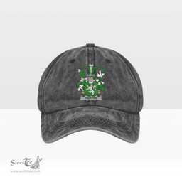 Irish Heaton Coat of Arms Family Crest Ireland Denim Cap