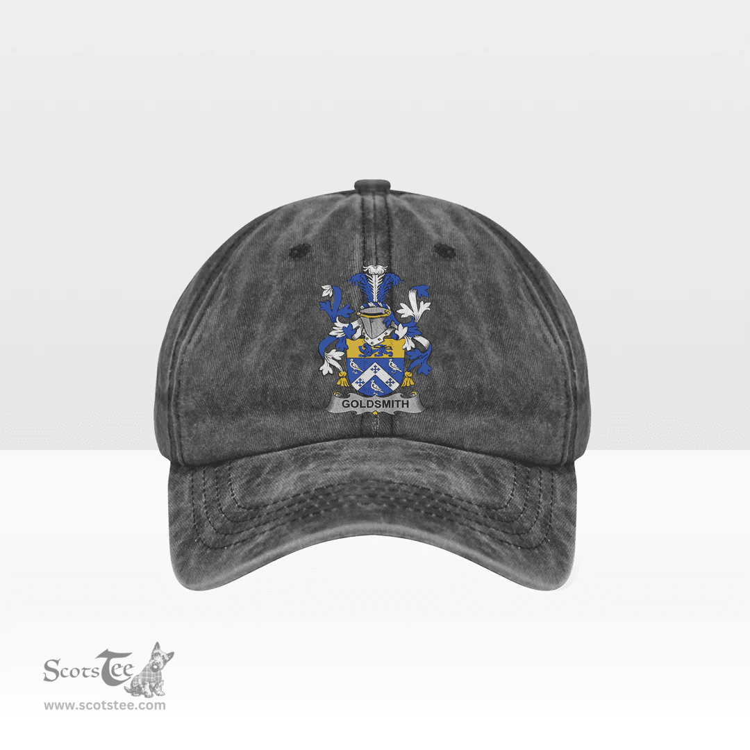 Irish Goldsmith Coat of Arms Family Crest Ireland Denim Cap