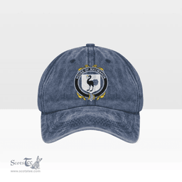 Irish House of MACMAHON (Oriel) Coat of Arms Family Crest Ireland Denim Cap
