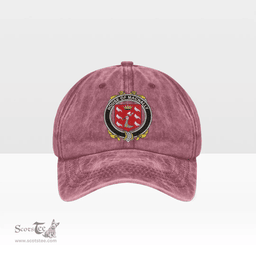 Irish House of MACNALLY Coat of Arms Family Crest Ireland Denim Cap