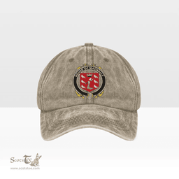 Irish House of MACNALLY Coat of Arms Family Crest Ireland Denim Cap