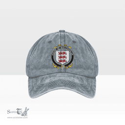 Irish House of MACCOGHLAN Coat of Arms Family Crest Ireland Denim Cap