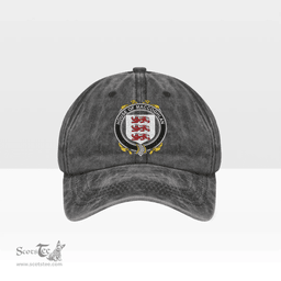 Irish House of MACCOGHLAN Coat of Arms Family Crest Ireland Denim Cap