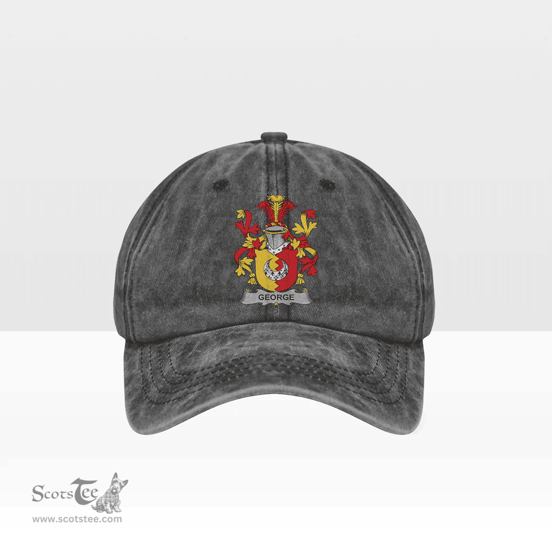 Irish George Coat of Arms Family Crest Ireland Denim Cap