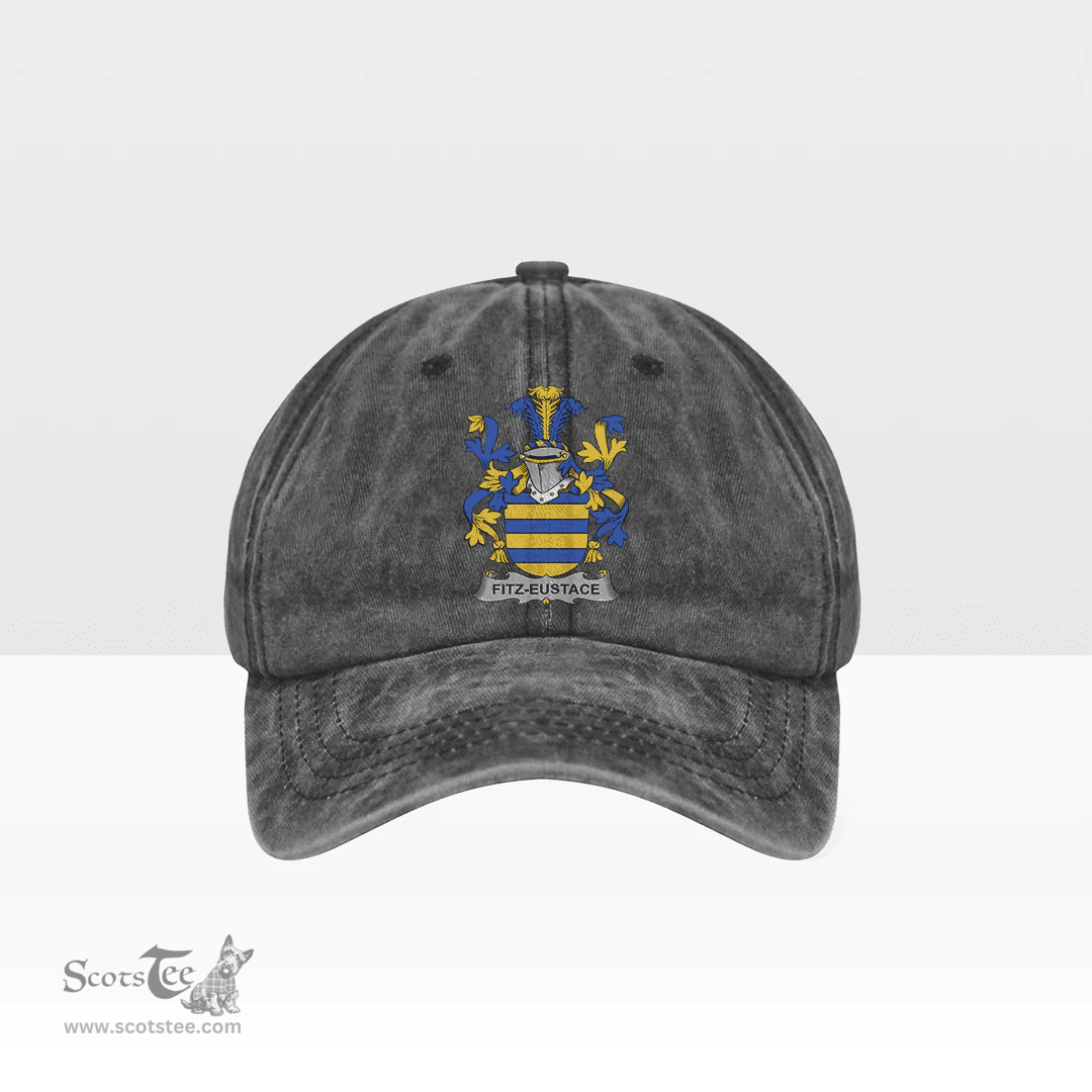 Irish Fitz Eustace Coat of Arms Family Crest Ireland Denim Cap