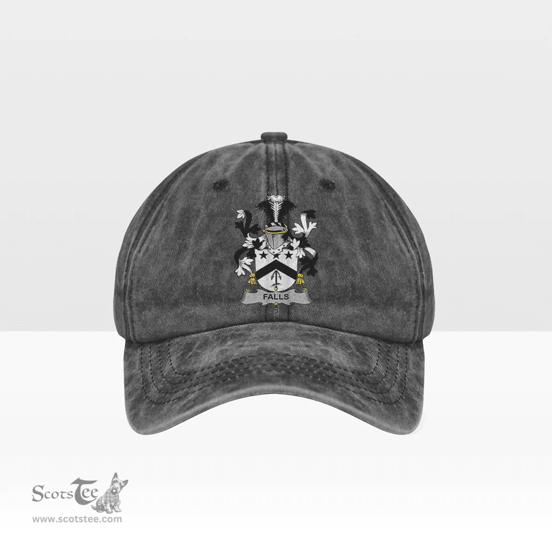 Irish Falls Coat of Arms Family Crest Ireland Denim Cap