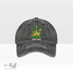 Irish Haly or O Haly Coat of Arms Family Crest Ireland Denim Cap