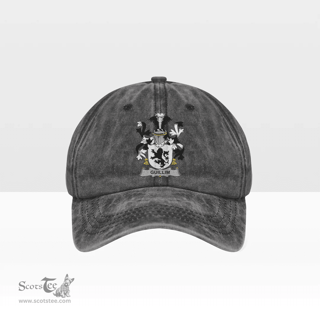Irish Guillim Coat of Arms Family Crest Ireland Denim Cap