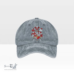 Irish Hewson Coat of Arms Family Crest Ireland Denim Cap
