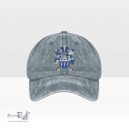 Irish Hackett Coat of Arms Family Crest Ireland Denim Cap