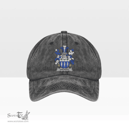 Irish Hackett Coat of Arms Family Crest Ireland Denim Cap