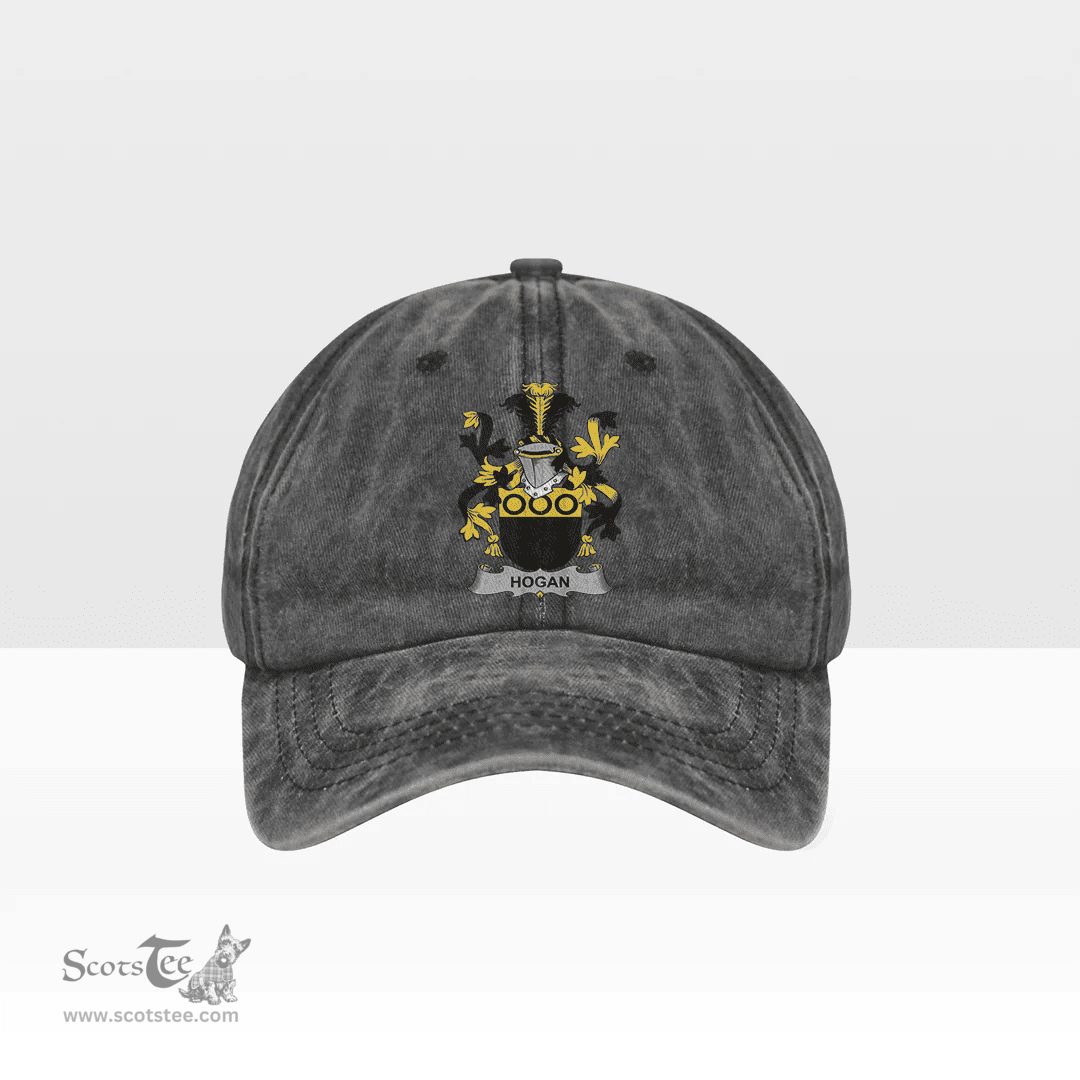 Irish Hogan or O Hogan Coat of Arms Family Crest Ireland Denim Cap