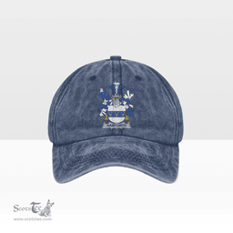 Irish Harforth Coat of Arms Family Crest Ireland Denim Cap