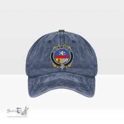 Irish House of MACEVOY Coat of Arms Family Crest Ireland Denim Cap