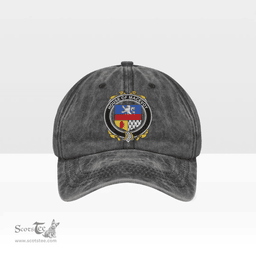 Irish House of MACEVOY Coat of Arms Family Crest Ireland Denim Cap