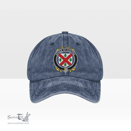Irish House of KEATING Coat of Arms Family Crest Ireland Denim Cap