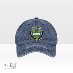 Irish House of MACKENNA Coat of Arms Family Crest Ireland Denim Cap