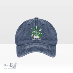 Irish Haly Coat of Arms Family Crest Ireland Denim Cap