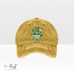 Irish Haly Coat of Arms Family Crest Ireland Denim Cap