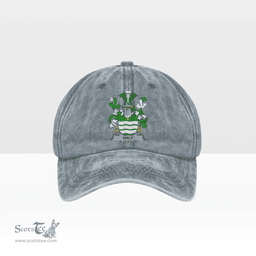 Irish Haly Coat of Arms Family Crest Ireland Denim Cap