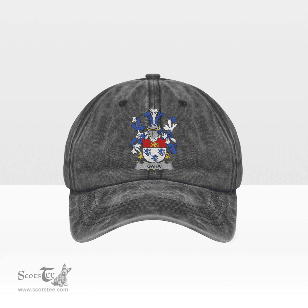 Irish Gara or O Gara Coat of Arms Family Crest Ireland Denim Cap