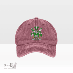 Irish Hanlon or O Hanlon Coat of Arms Family Crest Ireland Denim Cap