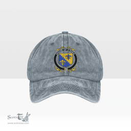 Irish House of O SHEA Coat of Arms Family Crest Ireland Denim Cap