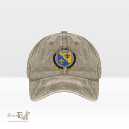 Irish House of O SHEA Coat of Arms Family Crest Ireland Denim Cap