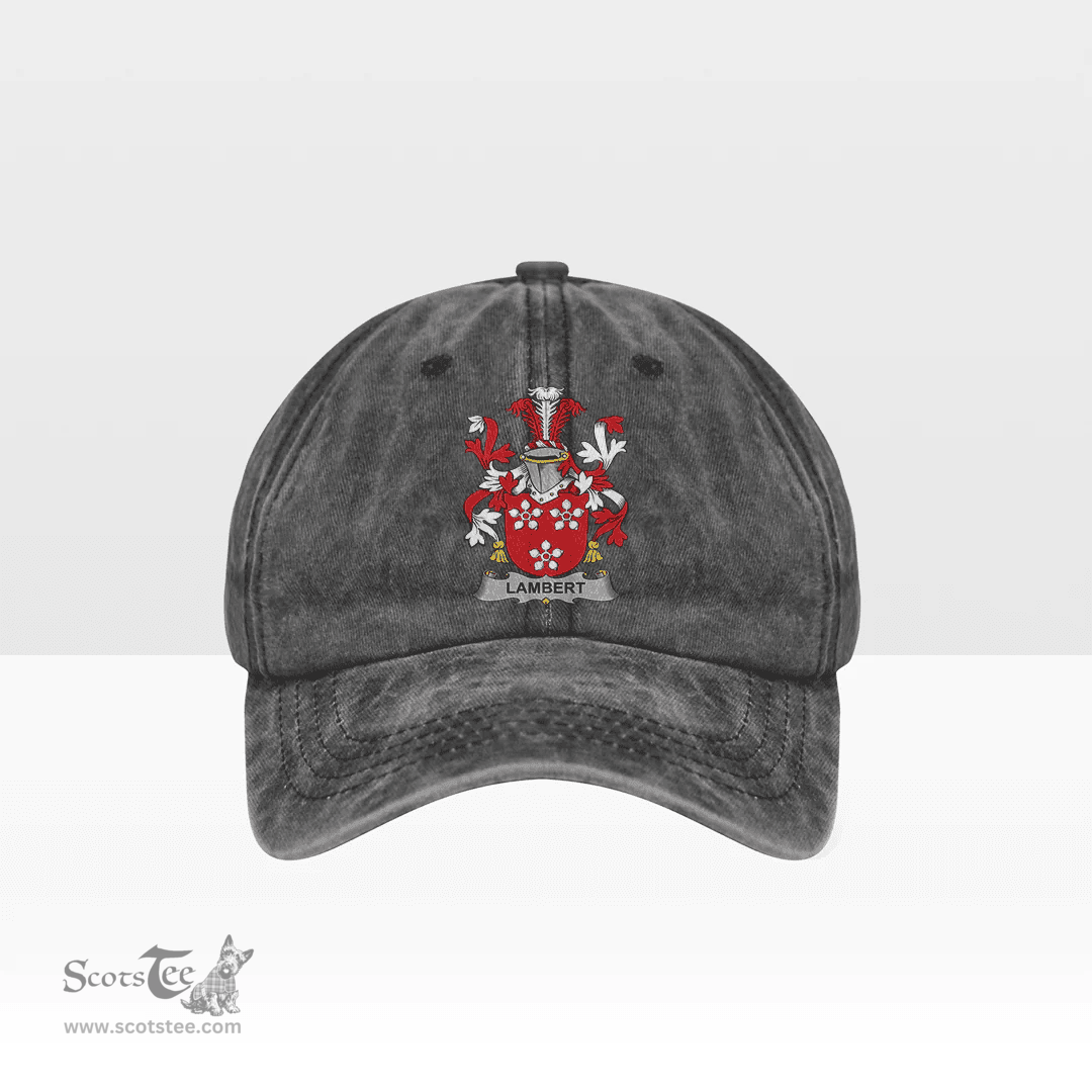 Irish Lambert Coat of Arms Family Crest Ireland Denim Cap