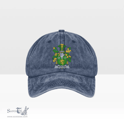 Irish McHugh or MacHugh Coat of Arms Family Crest Ireland Denim Cap