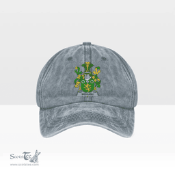 Irish McHugh or MacHugh Coat of Arms Family Crest Ireland Denim Cap