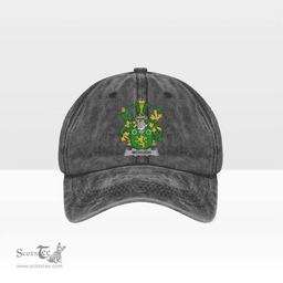 Irish McHugh or MacHugh Coat of Arms Family Crest Ireland Denim Cap