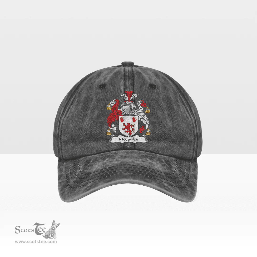 Irish McCauley Coat of Arms Family Crest Ireland Denim Cap