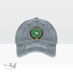 Irish House of O HANLY Coat of Arms Family Crest Ireland Denim Cap